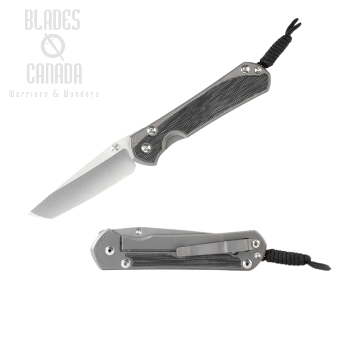 Chris Reeve Small Sebenza 31 Tanto Framelock Folding Knife, CPM MagnaCut, Micarta Black, S31-1228